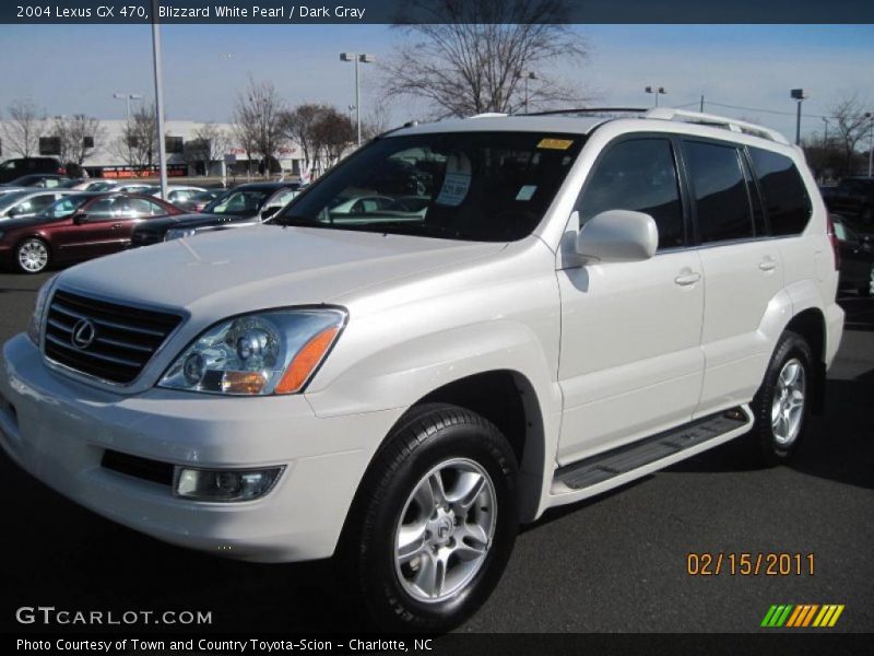 Blizzard White Pearl / Dark Gray 2004 Lexus GX 470