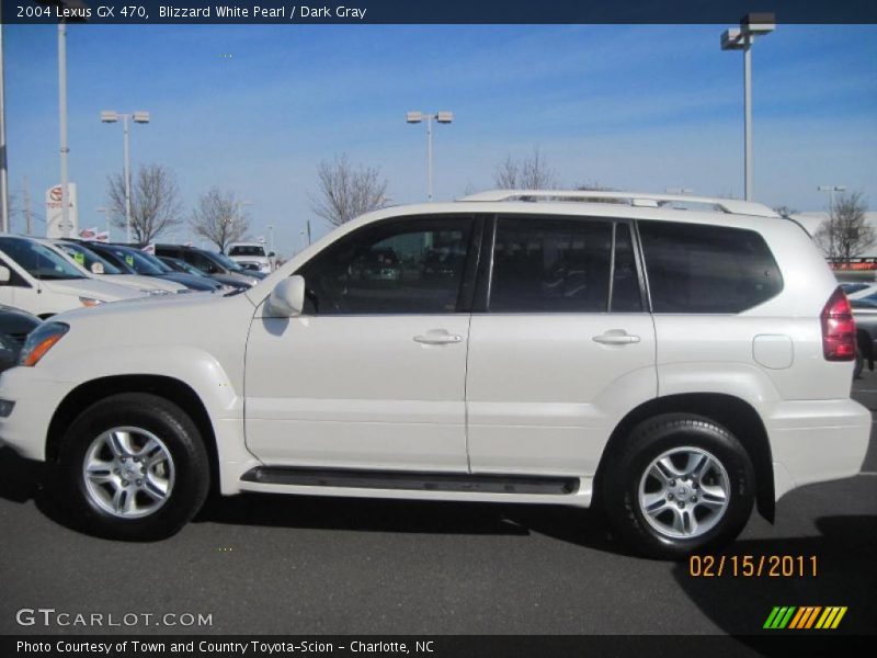 Blizzard White Pearl / Dark Gray 2004 Lexus GX 470
