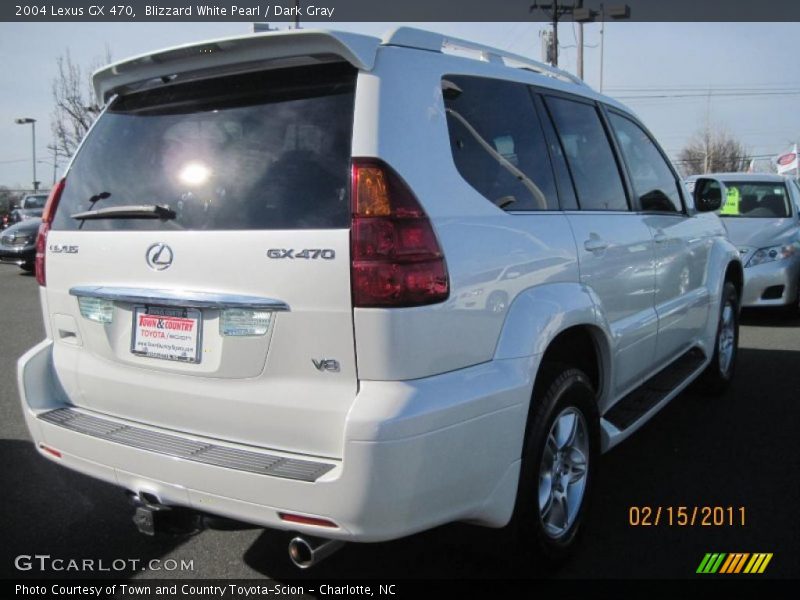 Blizzard White Pearl / Dark Gray 2004 Lexus GX 470