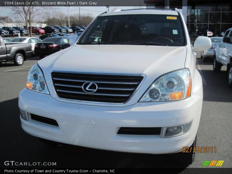 Blizzard White Pearl / Dark Gray 2004 Lexus GX 470