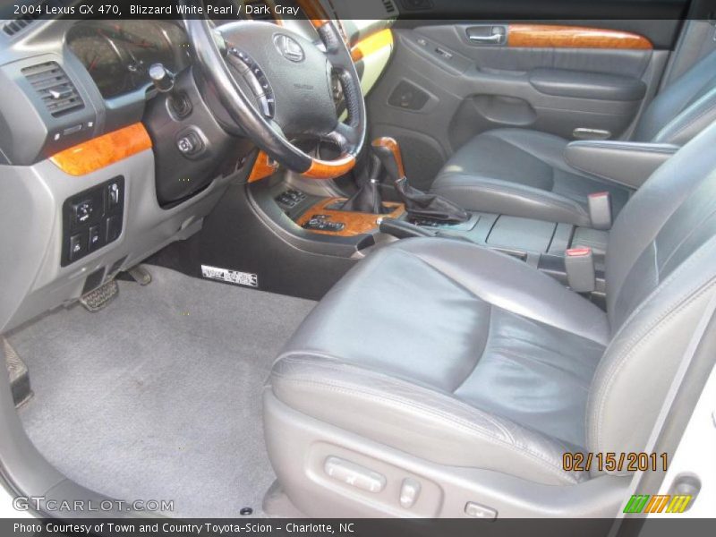 Blizzard White Pearl / Dark Gray 2004 Lexus GX 470