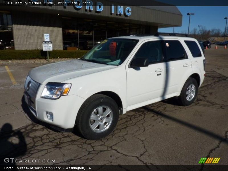 White Suede / Stone 2010 Mercury Mariner I4 4WD