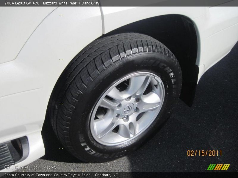 Blizzard White Pearl / Dark Gray 2004 Lexus GX 470