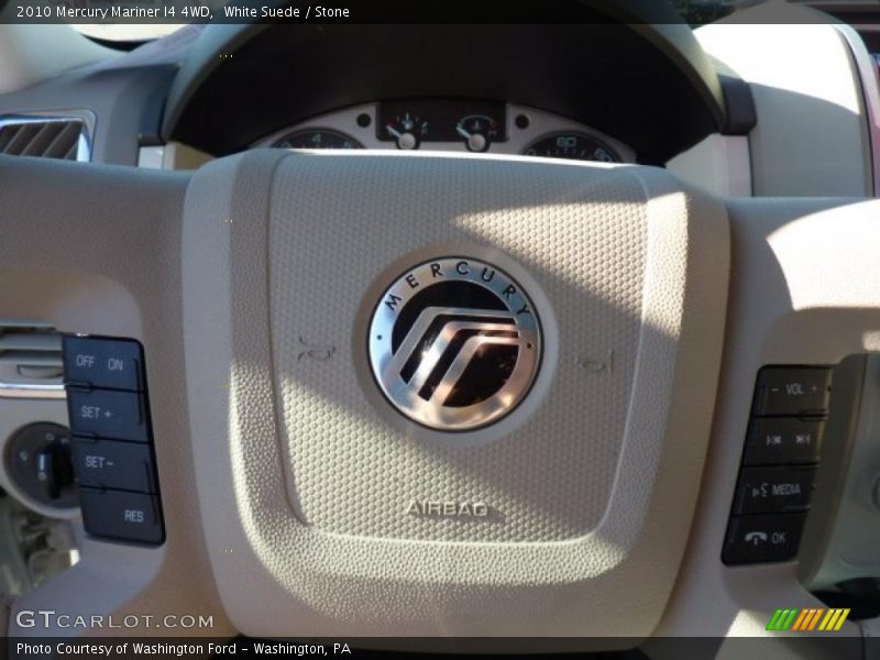 White Suede / Stone 2010 Mercury Mariner I4 4WD