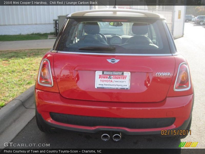 Chili Red / Lounge Carbon Black 2008 Mini Cooper S Hardtop