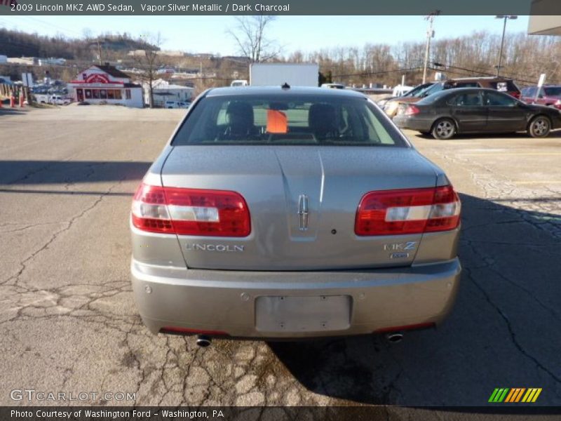 Vapor Silver Metallic / Dark Charcoal 2009 Lincoln MKZ AWD Sedan