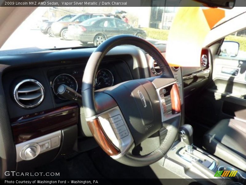 Vapor Silver Metallic / Dark Charcoal 2009 Lincoln MKZ AWD Sedan