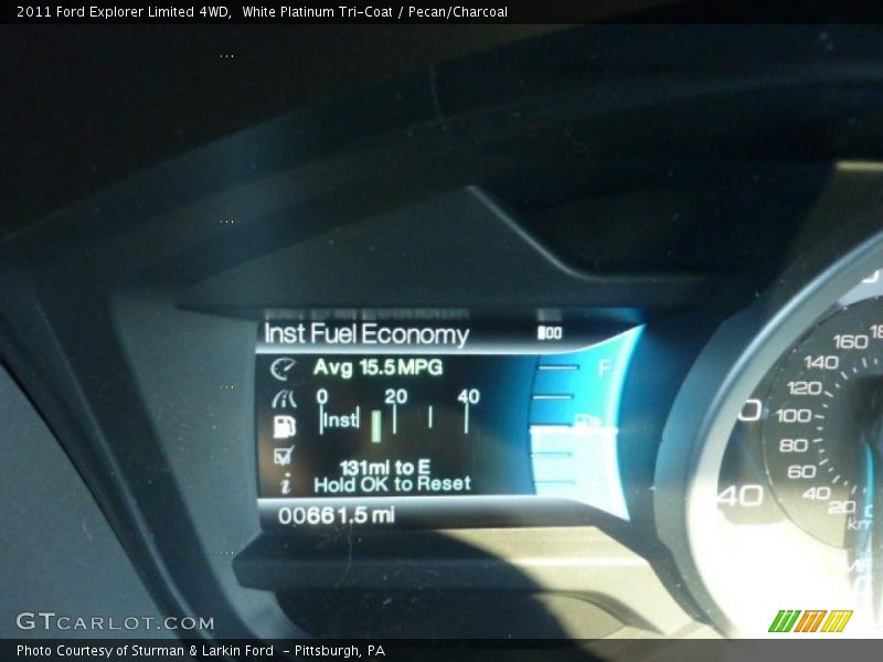 White Platinum Tri-Coat / Pecan/Charcoal 2011 Ford Explorer Limited 4WD