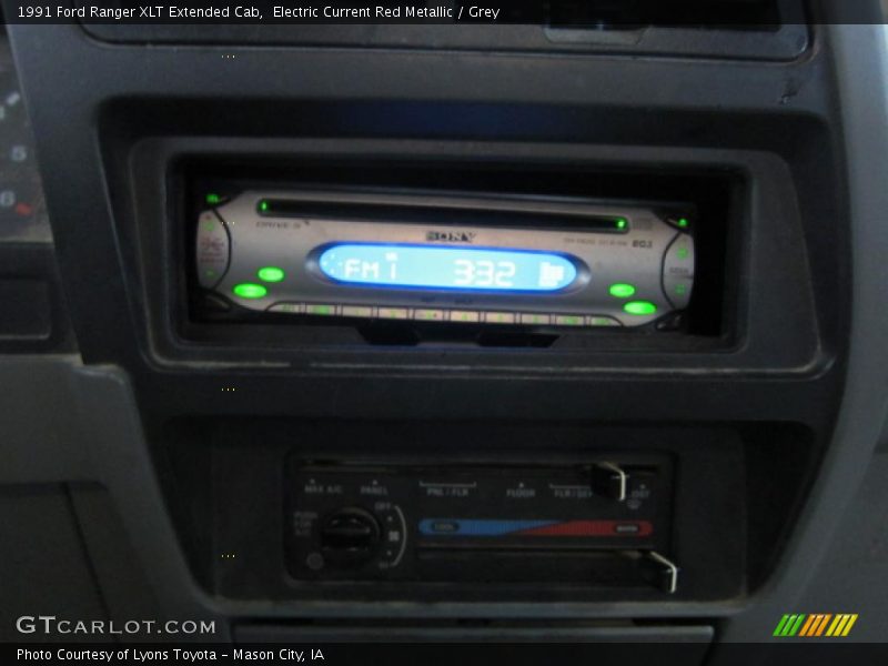 Electric Current Red Metallic / Grey 1991 Ford Ranger XLT Extended Cab
