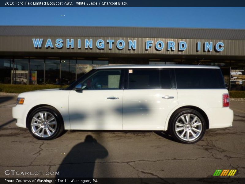 White Suede / Charcoal Black 2010 Ford Flex Limited EcoBoost AWD