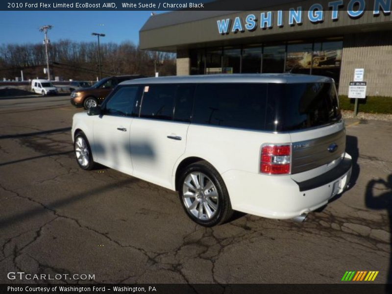 White Suede / Charcoal Black 2010 Ford Flex Limited EcoBoost AWD