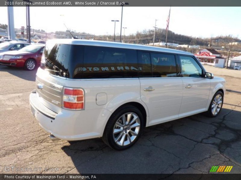 White Suede / Charcoal Black 2010 Ford Flex Limited EcoBoost AWD