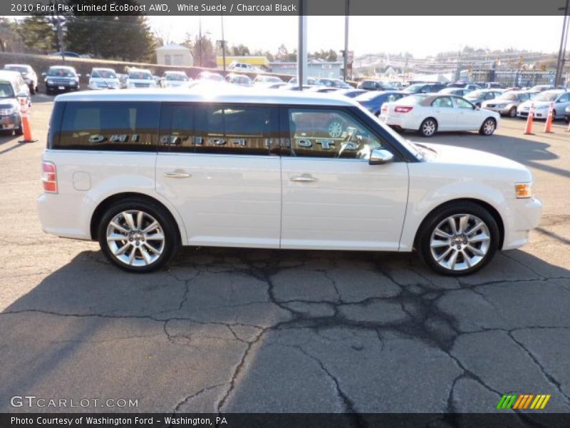 White Suede / Charcoal Black 2010 Ford Flex Limited EcoBoost AWD