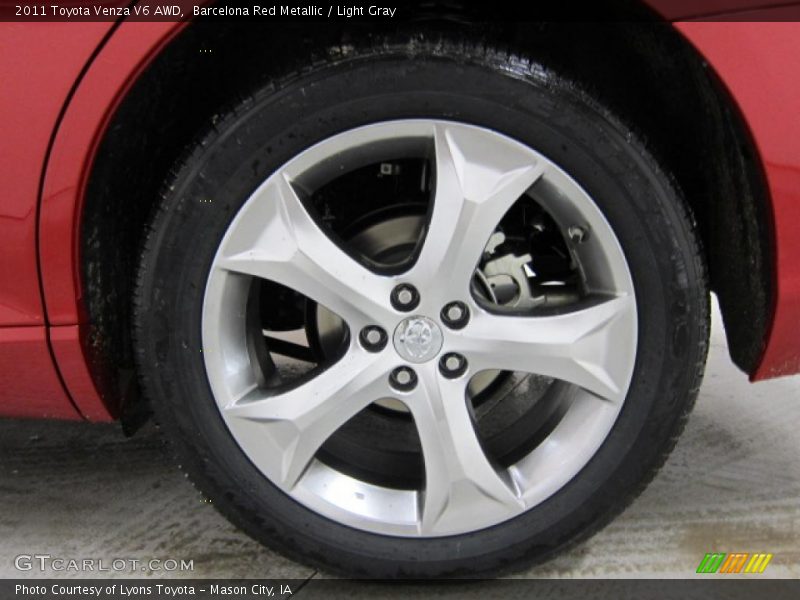 Barcelona Red Metallic / Light Gray 2011 Toyota Venza V6 AWD