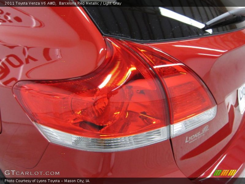 Barcelona Red Metallic / Light Gray 2011 Toyota Venza V6 AWD