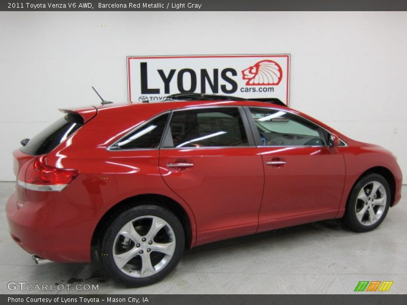 Barcelona Red Metallic / Light Gray 2011 Toyota Venza V6 AWD