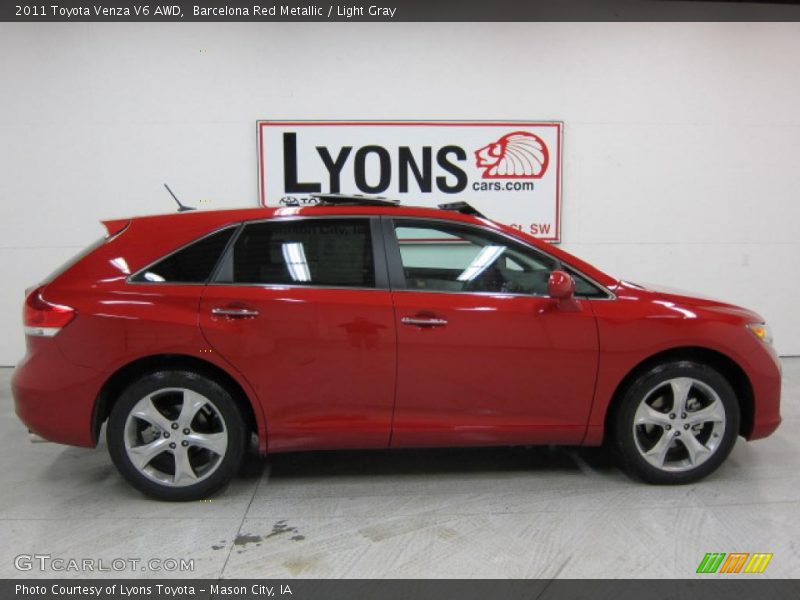 Barcelona Red Metallic / Light Gray 2011 Toyota Venza V6 AWD