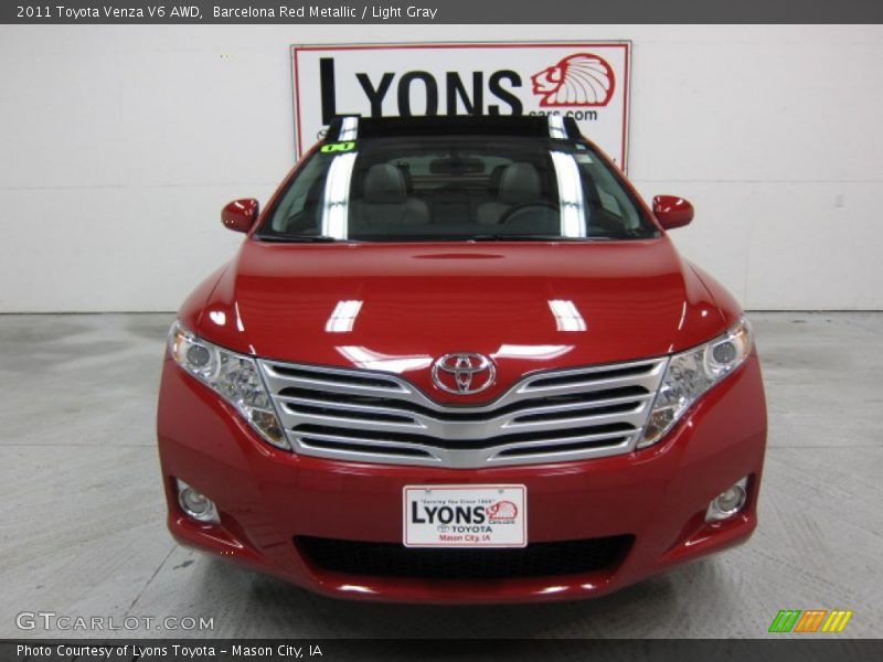 Barcelona Red Metallic / Light Gray 2011 Toyota Venza V6 AWD