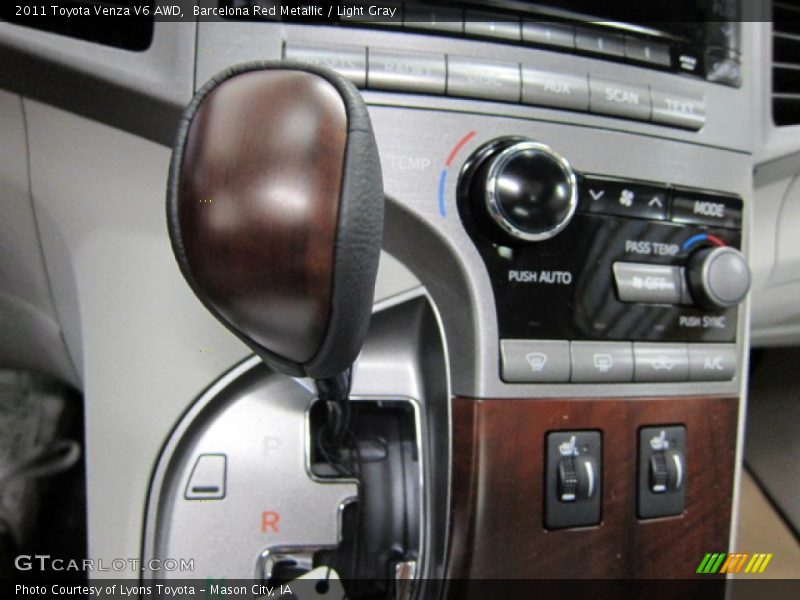 Barcelona Red Metallic / Light Gray 2011 Toyota Venza V6 AWD