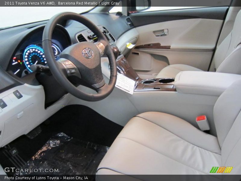 Barcelona Red Metallic / Light Gray 2011 Toyota Venza V6 AWD