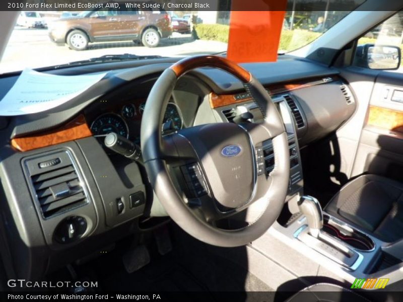 White Suede / Charcoal Black 2010 Ford Flex Limited EcoBoost AWD