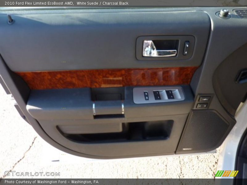 White Suede / Charcoal Black 2010 Ford Flex Limited EcoBoost AWD