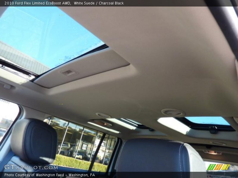 White Suede / Charcoal Black 2010 Ford Flex Limited EcoBoost AWD