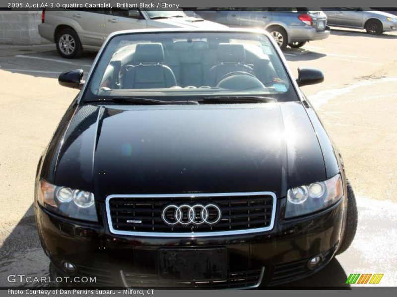 Brilliant Black / Ebony 2005 Audi A4 3.0 quattro Cabriolet