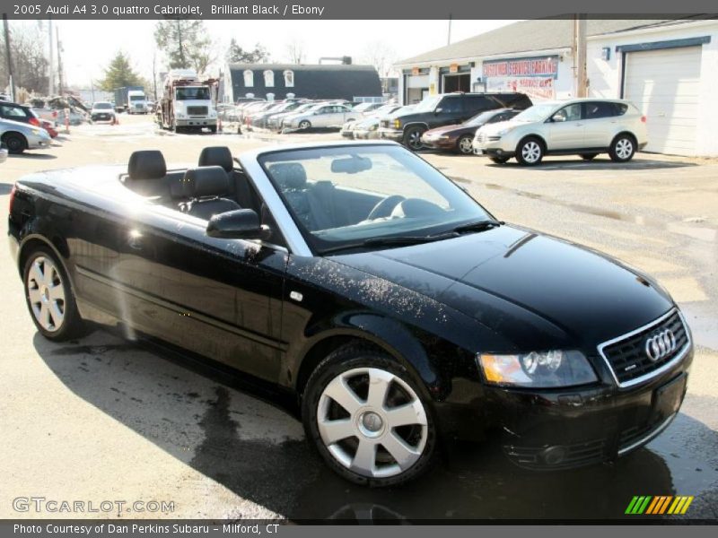 Brilliant Black / Ebony 2005 Audi A4 3.0 quattro Cabriolet