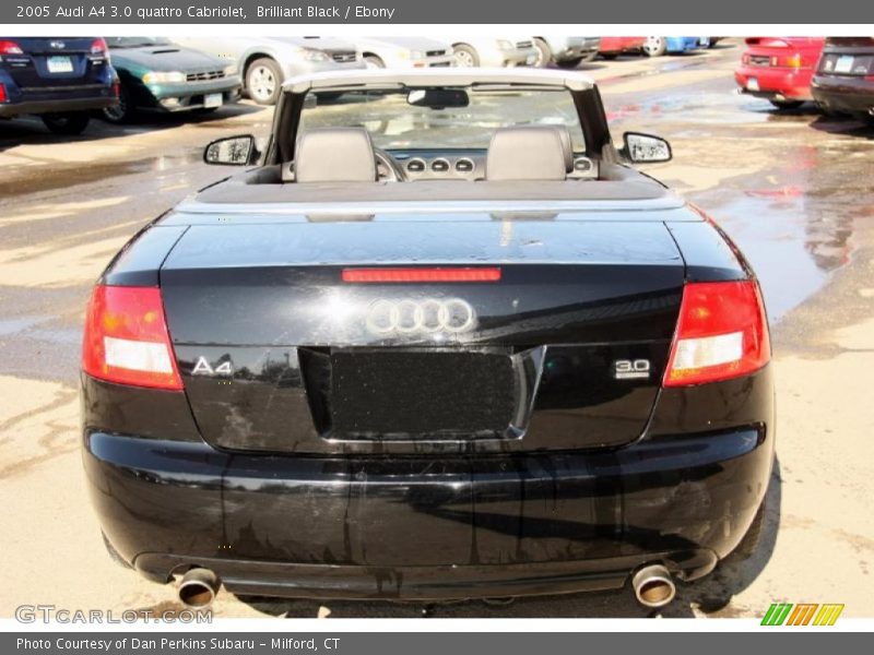 Brilliant Black / Ebony 2005 Audi A4 3.0 quattro Cabriolet