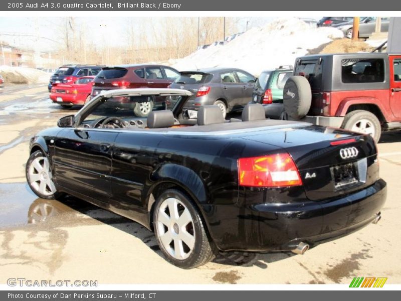 Brilliant Black / Ebony 2005 Audi A4 3.0 quattro Cabriolet