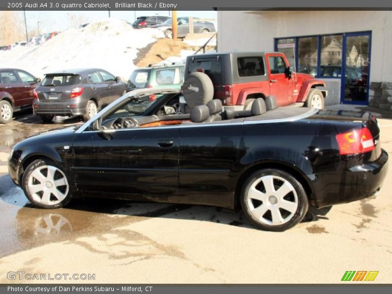Brilliant Black / Ebony 2005 Audi A4 3.0 quattro Cabriolet