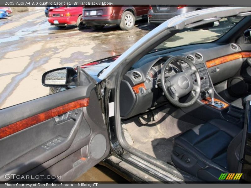 Brilliant Black / Ebony 2005 Audi A4 3.0 quattro Cabriolet