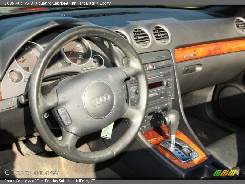 Brilliant Black / Ebony 2005 Audi A4 3.0 quattro Cabriolet
