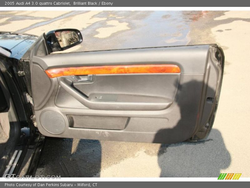 Brilliant Black / Ebony 2005 Audi A4 3.0 quattro Cabriolet