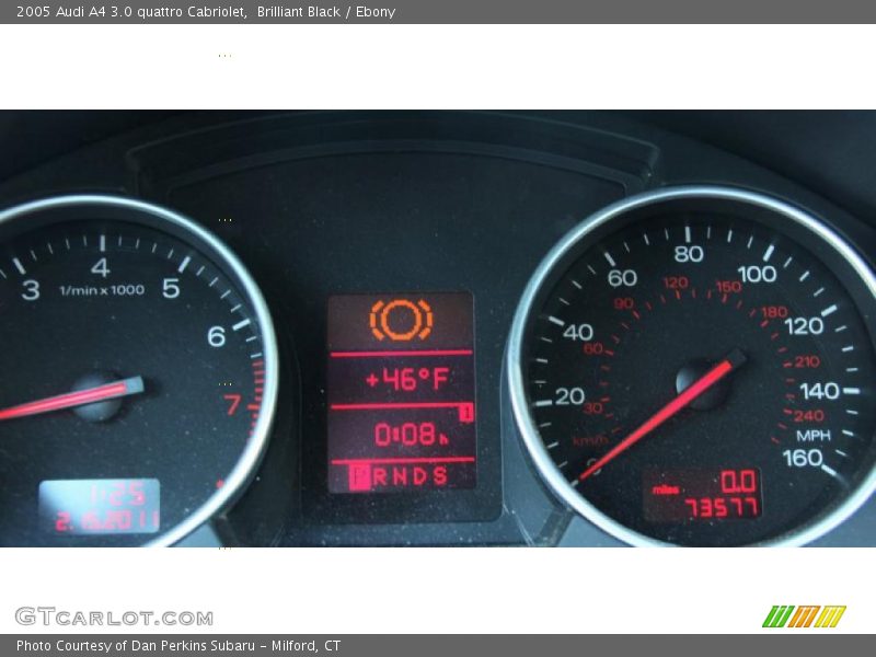 Brilliant Black / Ebony 2005 Audi A4 3.0 quattro Cabriolet