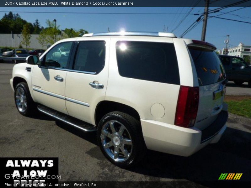White Diamond / Cocoa/Light Cashmere 2007 Cadillac Escalade AWD
