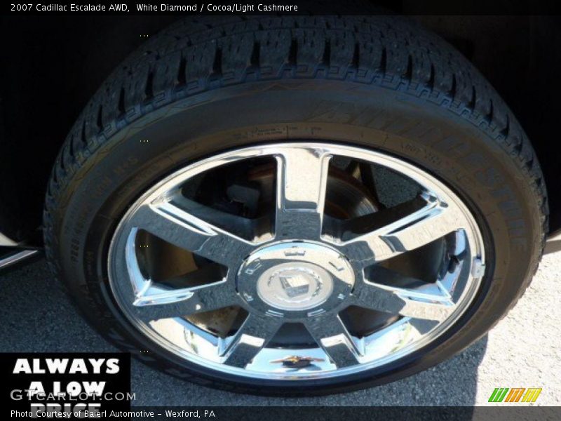 White Diamond / Cocoa/Light Cashmere 2007 Cadillac Escalade AWD