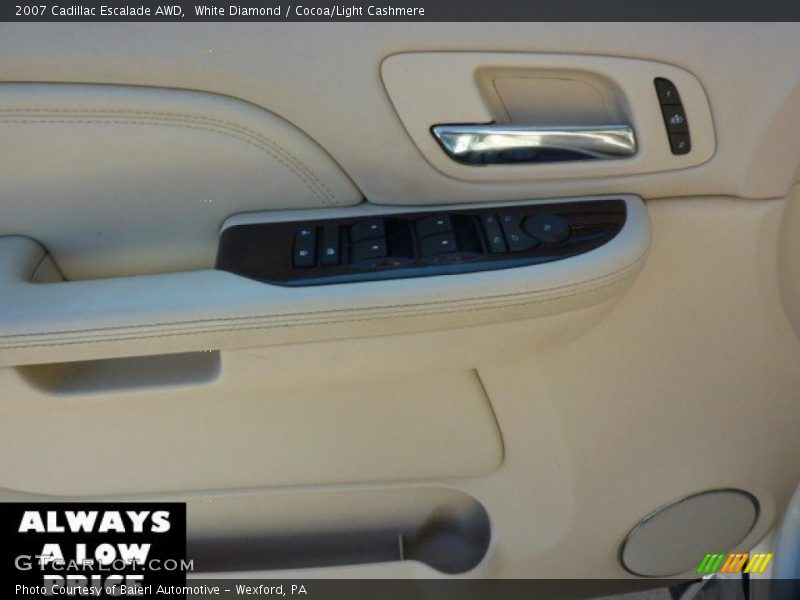 White Diamond / Cocoa/Light Cashmere 2007 Cadillac Escalade AWD