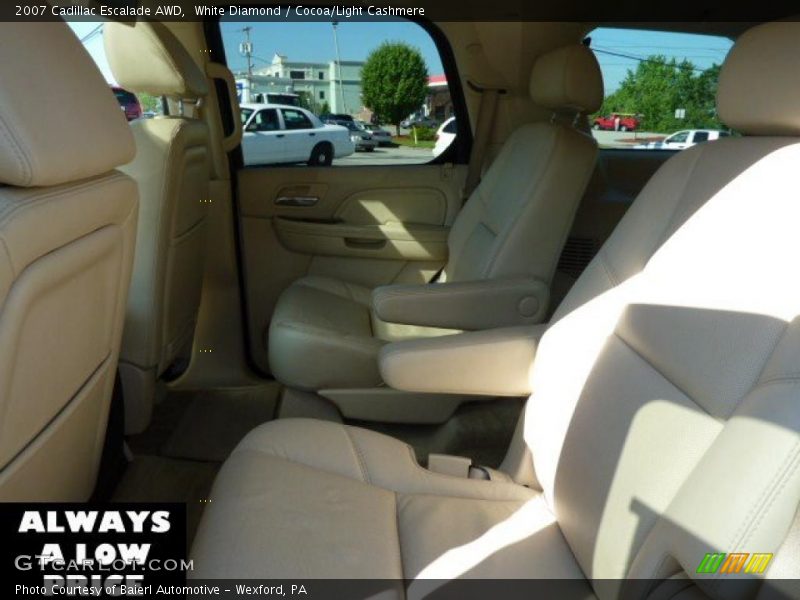 White Diamond / Cocoa/Light Cashmere 2007 Cadillac Escalade AWD