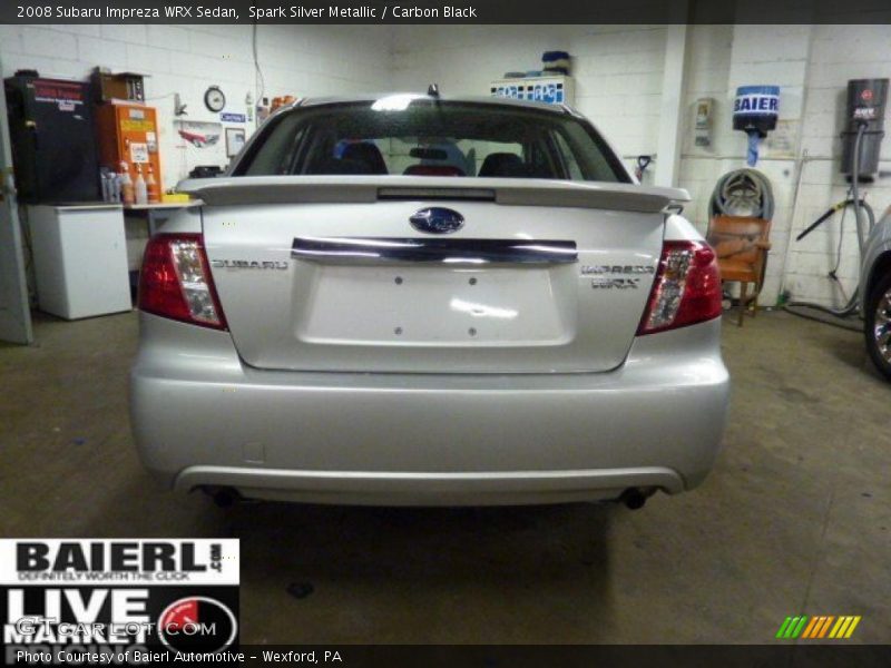 Spark Silver Metallic / Carbon Black 2008 Subaru Impreza WRX Sedan