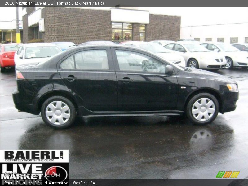 Tarmac Black Pearl / Beige 2010 Mitsubishi Lancer DE