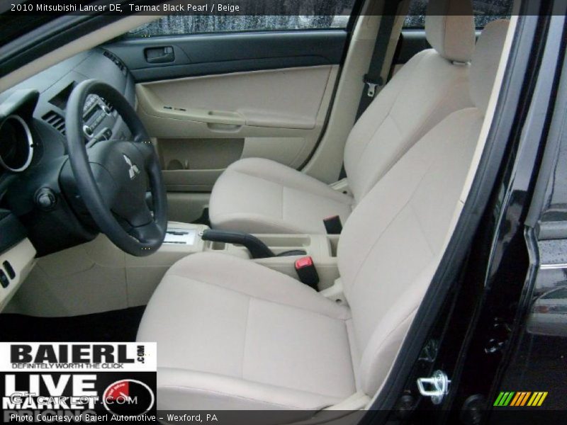 Tarmac Black Pearl / Beige 2010 Mitsubishi Lancer DE