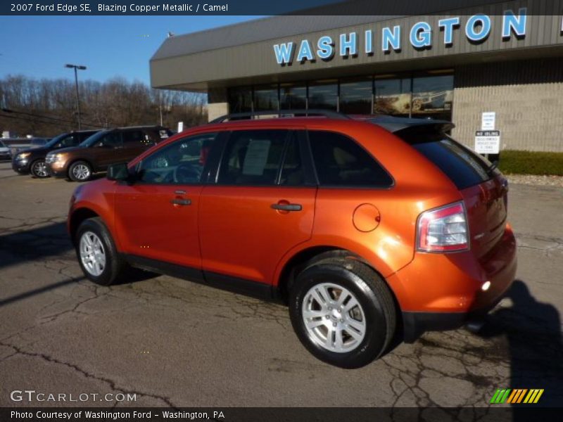 Blazing Copper Metallic / Camel 2007 Ford Edge SE