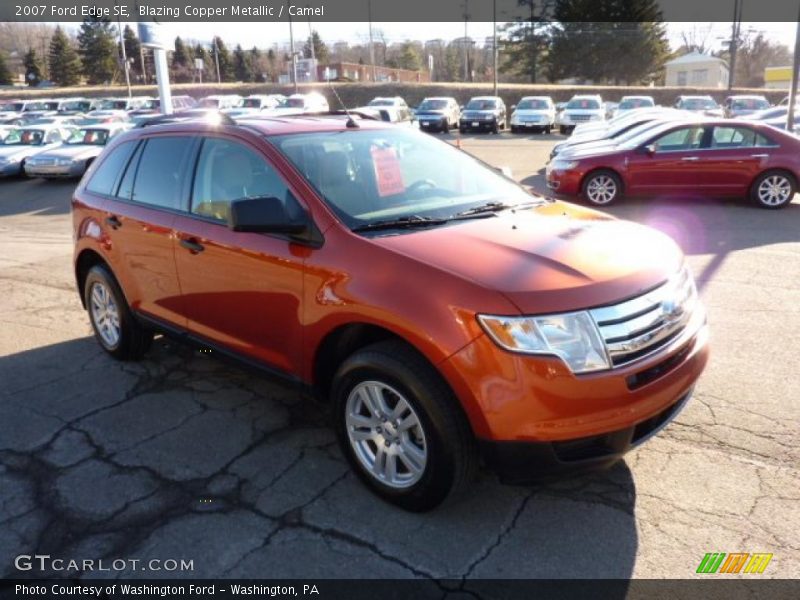 Blazing Copper Metallic / Camel 2007 Ford Edge SE