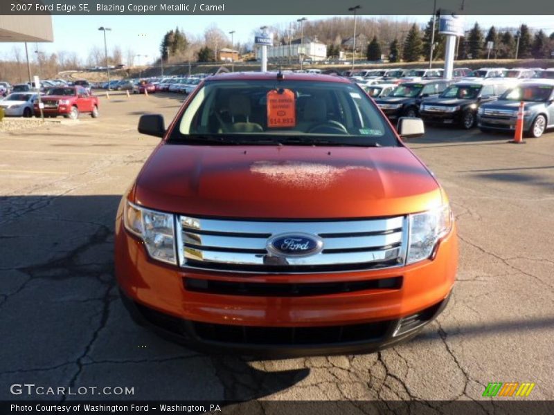 Blazing Copper Metallic / Camel 2007 Ford Edge SE