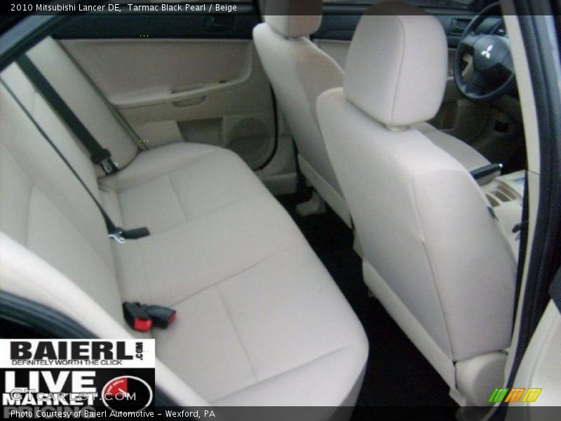 Tarmac Black Pearl / Beige 2010 Mitsubishi Lancer DE