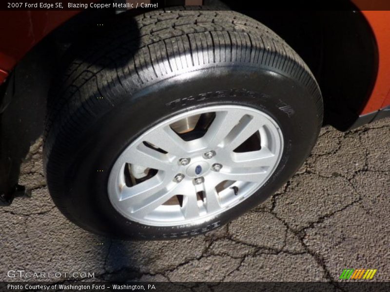 Blazing Copper Metallic / Camel 2007 Ford Edge SE