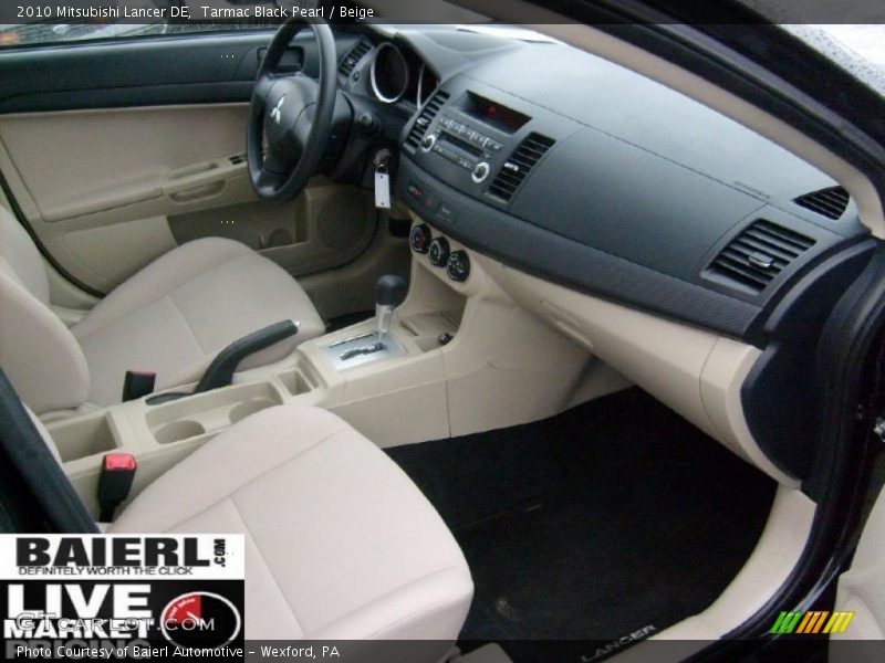 Tarmac Black Pearl / Beige 2010 Mitsubishi Lancer DE
