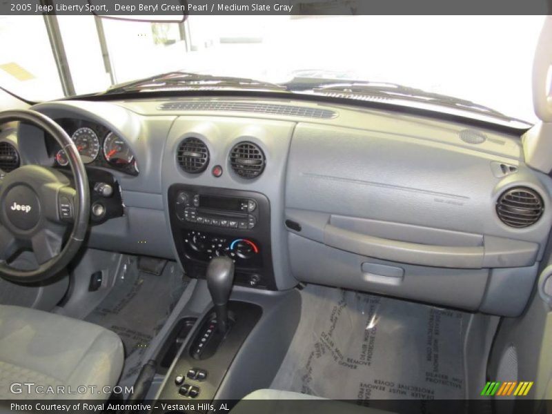 Deep Beryl Green Pearl / Medium Slate Gray 2005 Jeep Liberty Sport